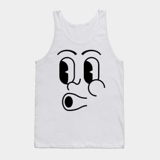 Black Whistle Emoji Tank Top